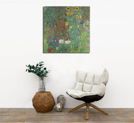 Wallity Lienzo Decorativo Gustav Klimt KC419 de 45 x 45 cm